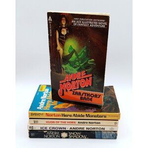 Andre Norton Lot of 5 vintage Paperback Books Science Fiction